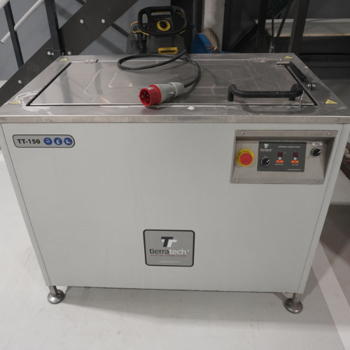 Máquina de limpeza por ultrassons TT-150 com cuba em aço inox e painel de controlo frontal